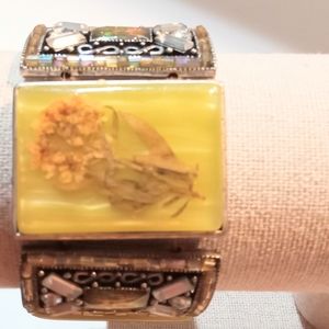 Stretchy Bracelet Dry Flowers